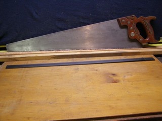 Vintage Henry Disston D 23 Rip Hand Saw 5 1/2 pt 26" Fresh Sharpened