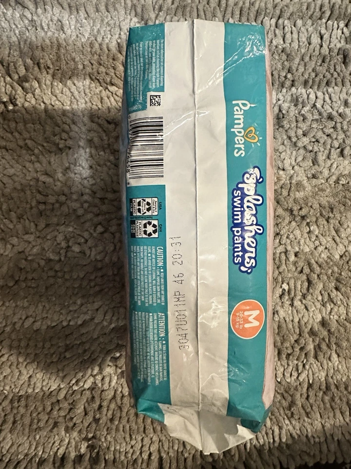 Pantalones de natación desechables Pampers Splashers talla M 20-33 lb. (Pack de 18) Foto 3 de 3