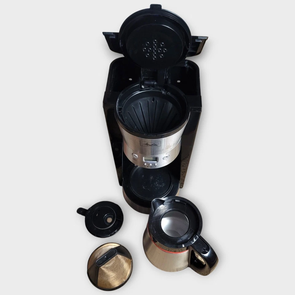Melitta 10-Cup Thermal Drip Coffeemaker Model 46894 In Black Stainless Steel - Image 2 of 4