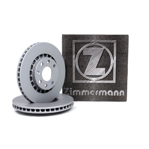 Zimmermann Bremsscheiben Satz Ø 256Mm FüR Opel Astra F Kadett E Vectra A B Vorne-image