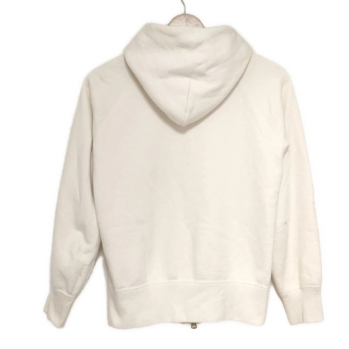 OFF WHITE Auth ORCIVAL Felpa con cappuccio da donna panna