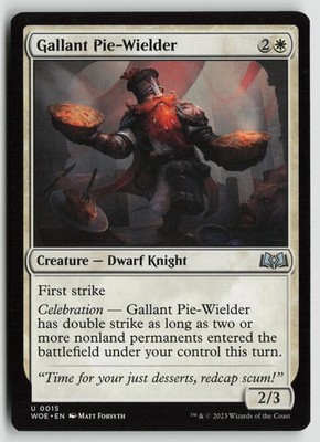 Gallant Pie-Wielder Lightly Played 15 Wilds of Eldraine MTG