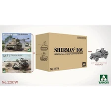 Takom #2207W 1/35 SHERMAN BOX M4A1(76W) VVSS Late&M51 DEGEM ALEF&US ARMY TRUCK