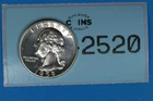 1959 25C WASHINGTON SILVER QUARTER DOLLAR PROOF RAW-2520