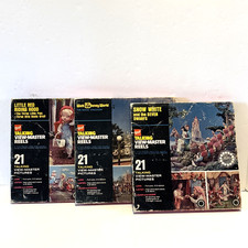 VTG 70  s GAF View Master Talking Pictures Lot Of 3 In Box Disney World  More