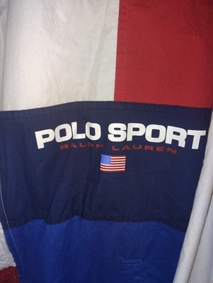 Vintage 90s Polo Sport Ralph Lauren Color Block Jacket +