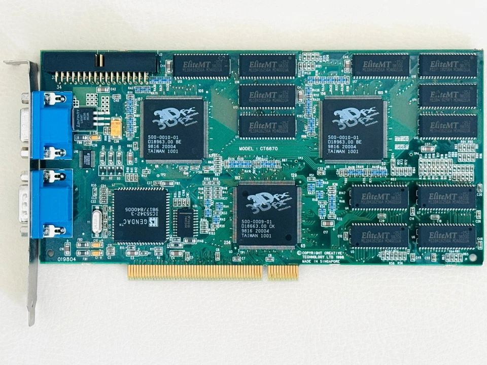 3DFX Voodoo 2 12MB 3D PCI Graphics Card - Creative Labs CT6670 w/ Pass Through - Image 2 of 3