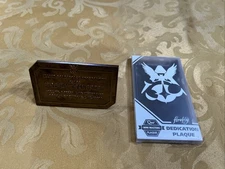 Firefly Transport Dedication Plaque QMx Mini Masters Metal Plaque 2016 See Pics