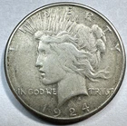 1924-S Peace Dollar 606