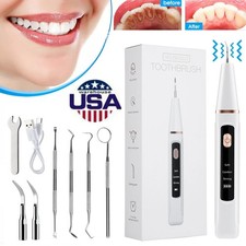 Electric Ultrasonic Dental Calculus Tooth Cleaner Scaler Plaque Remover Cleaning