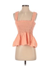 Intermix Women Orange Sleeveless Blouse P