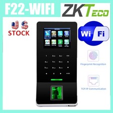 ZKTeco F22 TCP/IP WIFI Biometric Fingerprint Access Touch Screen Time Attendance