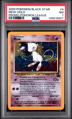 2000 Pokemon Black Star Mew Pokemon League Promo PSA 7 PSA