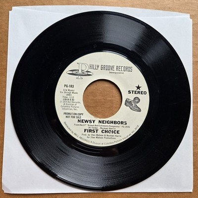FIRST CHOICE Newsy Neighbors DJ PROMO FUNK SOUL 45 7'' Record Vinyl Records