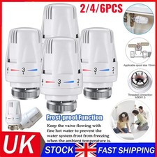 1-6 Thermostat Head TRV Radiator Thermostatic Heater Control Head Heating Valve
