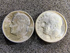 1959 P & D Roosevelt Dimes - Philadelphia & Denver -90% Silver- BU - Nice Luster