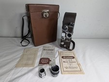 Keystone 16mm A-12 Film Camera Case 2 Lenses Pizar Cine Raptor Manuals