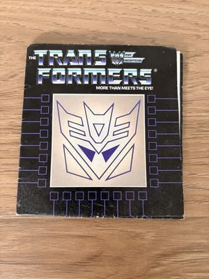 Vintage G1 Transformers 1986 Poster Checklist Catalogue Brochure Hasbro Takara