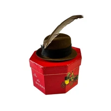 Vintage 60s Dobbs Fifth Ave Hats Fedora & Hat Box Miniature Salesman Sample