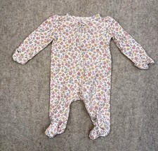 Carters Baby Girl 3 Month Floral Sleeper 2 Way Zipper