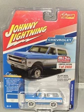 JOHNNY LIGHTNING WHITE LIGHTNING 1970 CHEVROLET BLAZER CHASE Mijo Blue. Rare