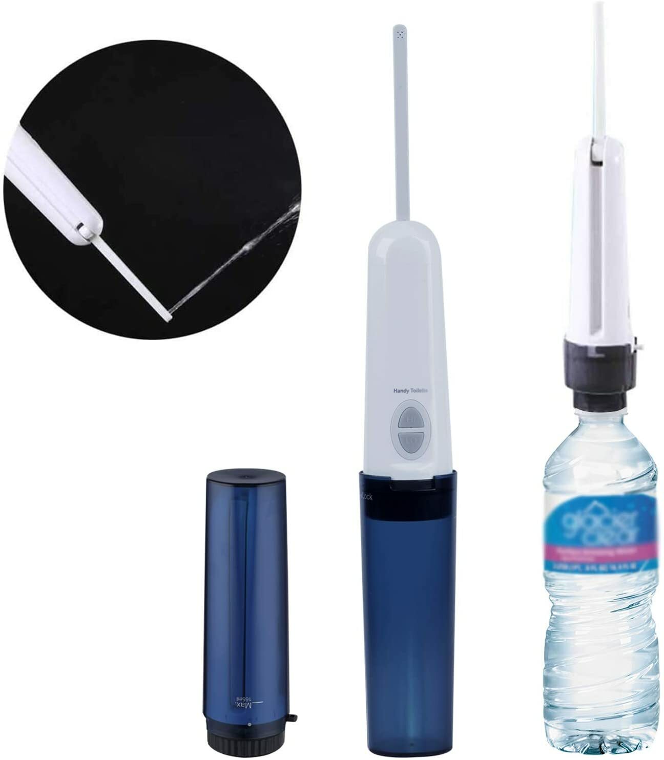 Portable Electric Handheld Toilet Sprayer Hygiene Wash Travel Bidet Set