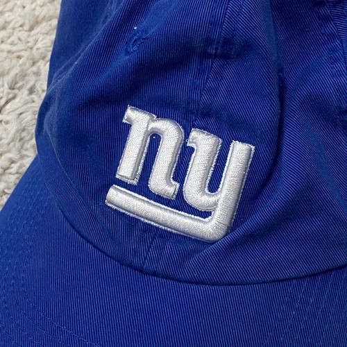 Reebok New York Giants Hat Cap Strapback One Size Blue White Football NFL Youth - Picture 2 of 9