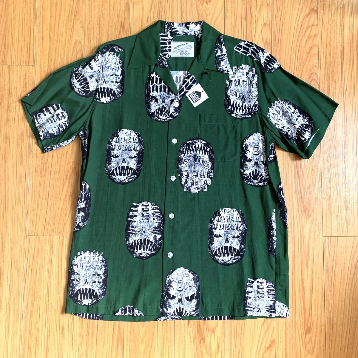 Wacko Maria Guilty Parties Neck Face Hawaiian Shirt Potato Head New