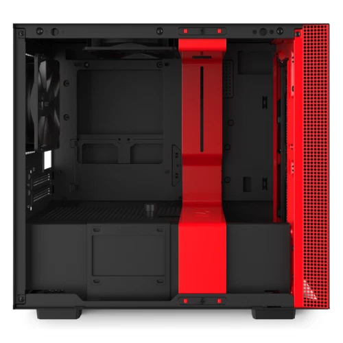 NZXT H210i Matte Black and Red PC Computer Mini Tower Case CA-H210I-BR - Image 2 of 4