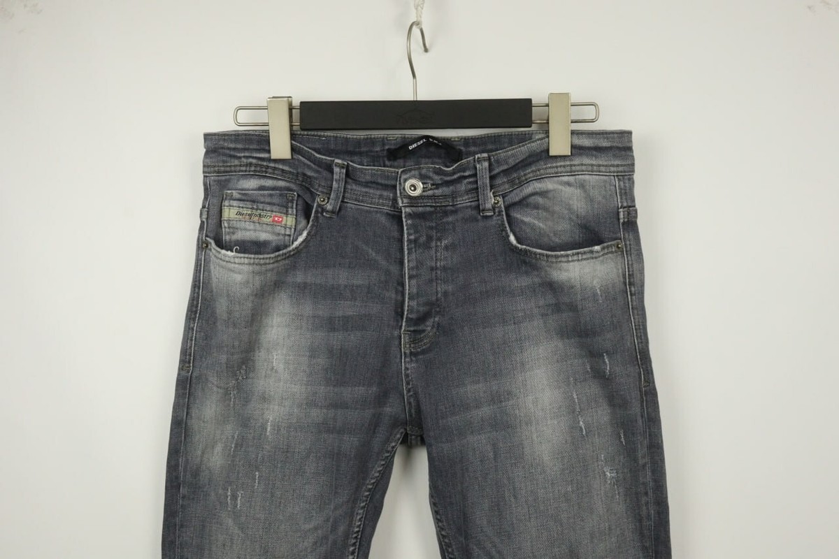 DIESEL DNA デニムパンツ　33インチ DIESEL D.N.A Grey Wash Denim Slim Skinny Distressed Jeans Size 33