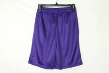 Alleson Athletic Men's Mesh Lined Purple Shorts Size S