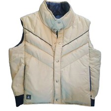 VINTAGE Puffer Vest Ski Mens XL ALTRA Boulder Colorado V Stitch Snap Up USA MADE