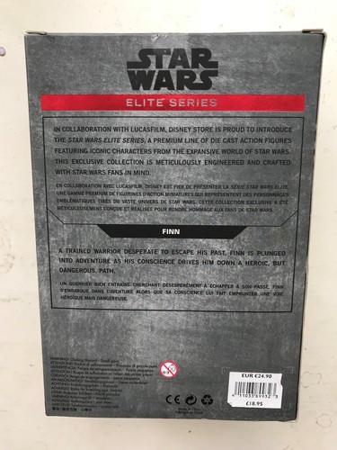 BNIB STAR WARS THE ELITE SERIES ELITE FINN DISNEY DIE CAST ACTION FIGURE - Picture 2 of 2