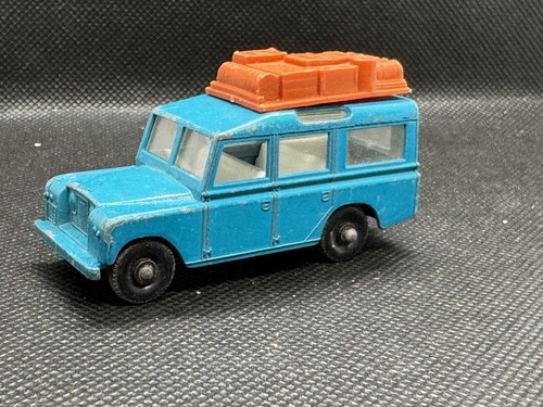 Vintage Matchbox Lesney Series No. 12 Blue Safari Land Rover England #C5-102 - Picture 3 of 9