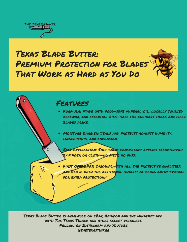 Texas Blade Butter - 0,5 oz - antimicrobiano Foto 2 de 2