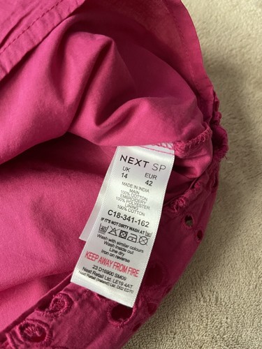 PINK GEFÜTTERTES DAMENOBERTEIL MIT SPITZE UND 3/4-ÄRMELN VON NEXT GRÖSSE 14 – NEU MIT ETIKETT - Bild 15 von 17