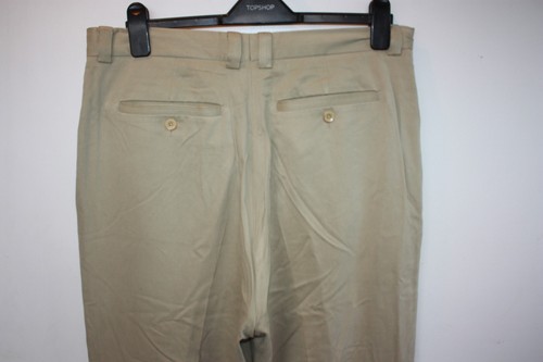 Vintage Tommy Bahamas beige 100% silk summer trousers W 38 L 26 mod casual - Picture 9 of 13