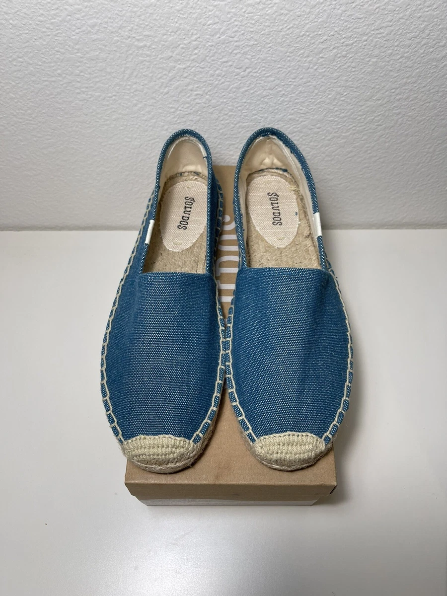 Soludos Women s Original Dali Canvas flat shoes Ocean Blue US 9 New In Box