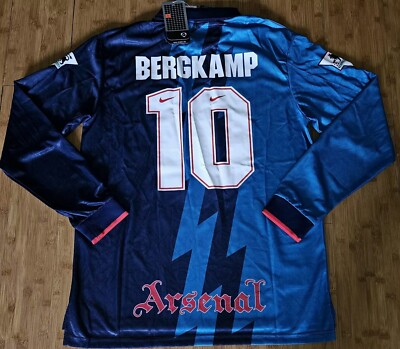 【正規品95-96 NIKE arsenal away BERGKAMP#10】 正規品95-96 NIKE arsenal away BERGKAMP#10】 - メルカリ