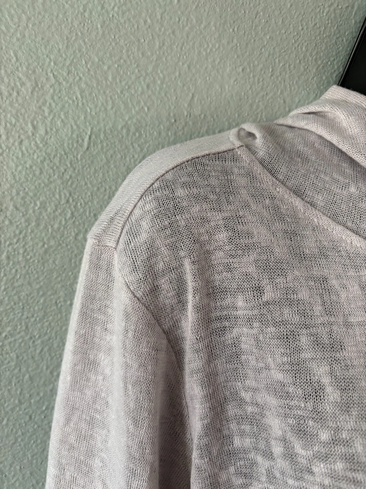 VETEMENTS Felpa con cappuccio da donna resistente alle intemperie semi trasparente a maniche lunghe taglia small