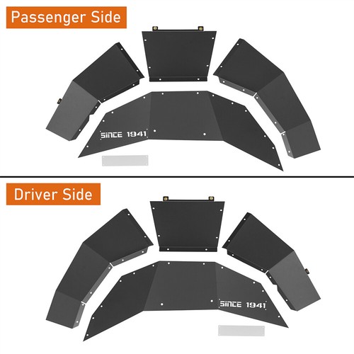 Aluminum Rear Inner Fender Liners Wheel Well Liners Fit 18-25 Jeep Wrangler JL - Picture 9 of 15