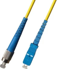 RiteAV 6M (19.68ft) OS2 FC to SC Fiber Optic Cable Simplex Singlemode