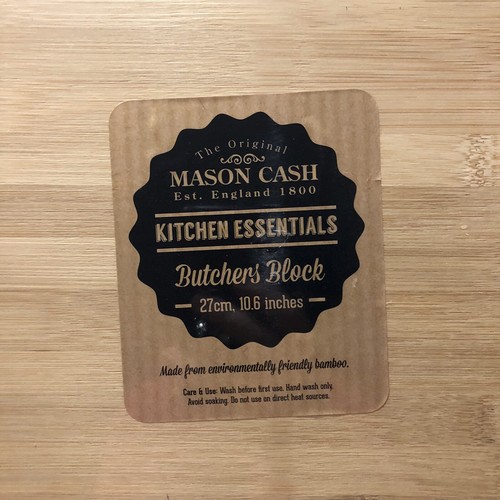 Mason Cash 10.5” x 1.5" Butcher Block | Black Edge - Picture 2 of 6