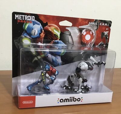 Nintendo amiibo Metroid Dread Samus and E.M.M.I. Figures 2 Pack Set New Unopened