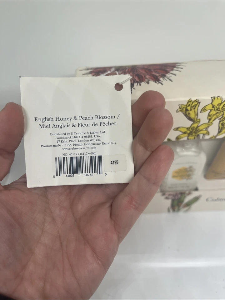 CRABTREE & EVELYN английский мед и персиковый цветок в коробке подарочный набор - Изображение 3 из 4