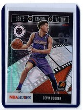 19-20 Premium Hoops Lights Camera Action Holo Devin Booker #25 Phoenix Suns
