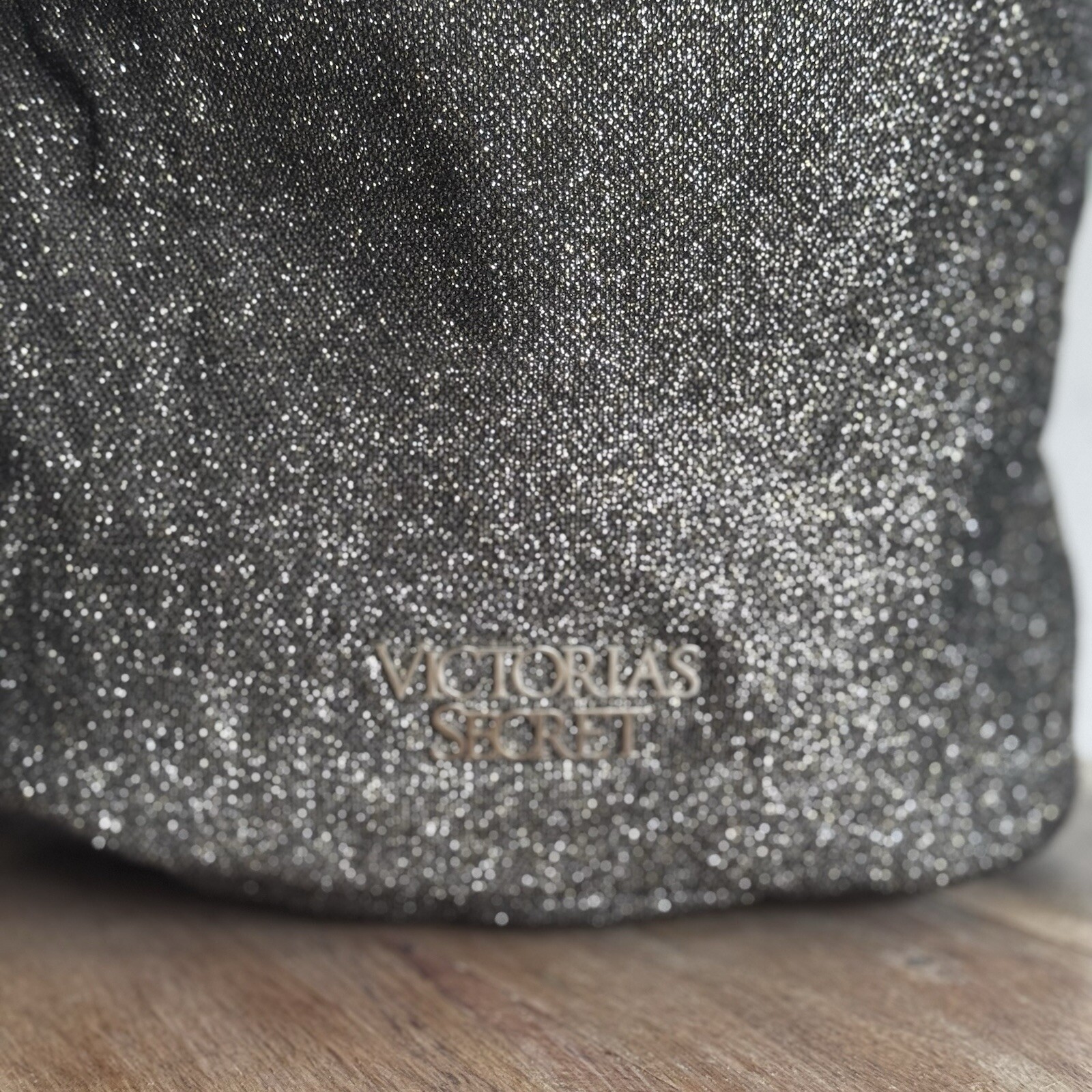 Victoria's Secret Bucket Drawstring Backpack Blac… - image 2