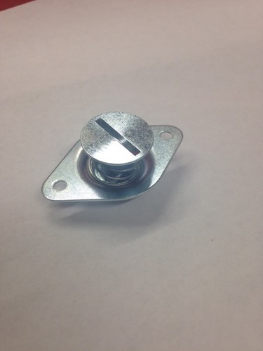 Dzus Button, Slotted Self-Ejecting, 7/16" x 0.600" Grip, Steel, Natural {Each} - Picture 2 of 3