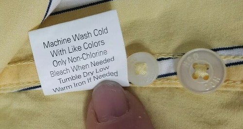 Hollister Pacific Merch Yellow Striped Casual LS Dress Shirt Size XL - Picture 5 of 7