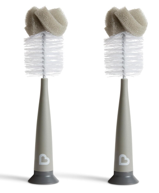 Munchkin&reg; Sponge&trade; Bottle Brush, Modern Design, 2 Pack, Gr